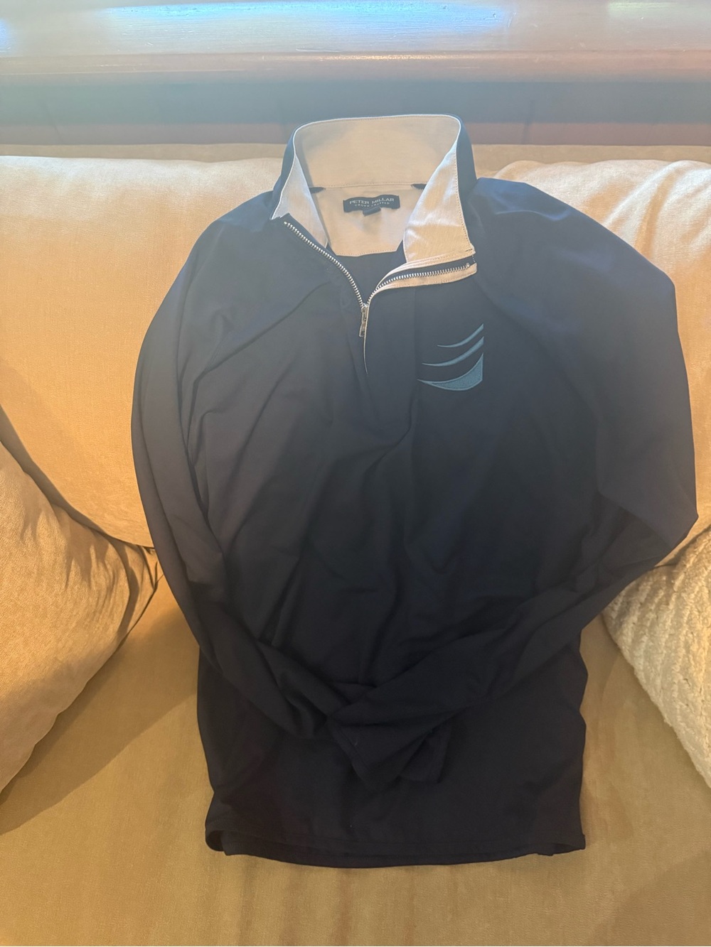 Peter Millar Navy Zip-Up size medium